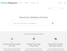 Tablet Screenshot of melodymeasures.com